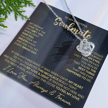 To My Soulmate Love Knot Necklace – Dreams Came True — product thumbnail 26