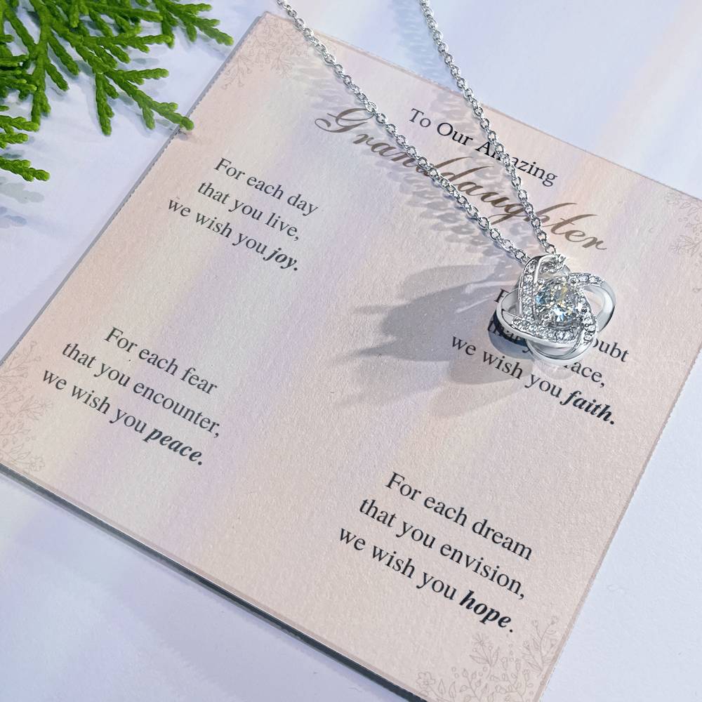 To My Granddaughter Love Knot Necklace – For Each Day — product image 7