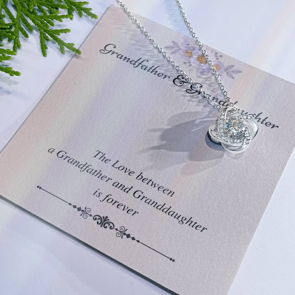 To My Granddaughter Love Knot Necklace – Love That Lasts Forever — product image 25