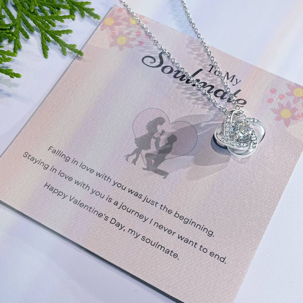 Valentine's Love Knot Necklace for Soulmate – Journey of Love