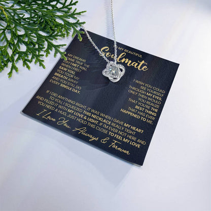 To My Soulmate Love Knot Necklace – Dreams Came True — product thumbnail 19