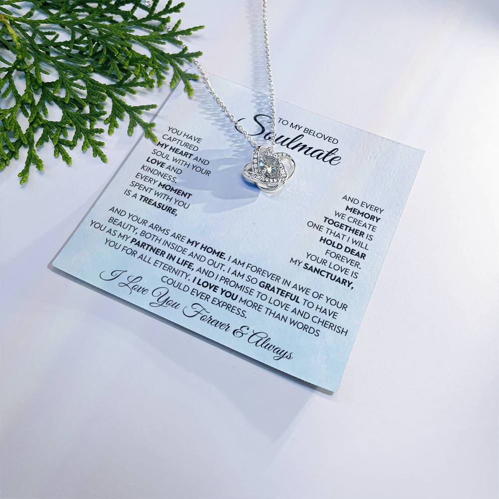 To My Beloved Soulmate Love Knot Necklace – My Sanctuary — product image 1
