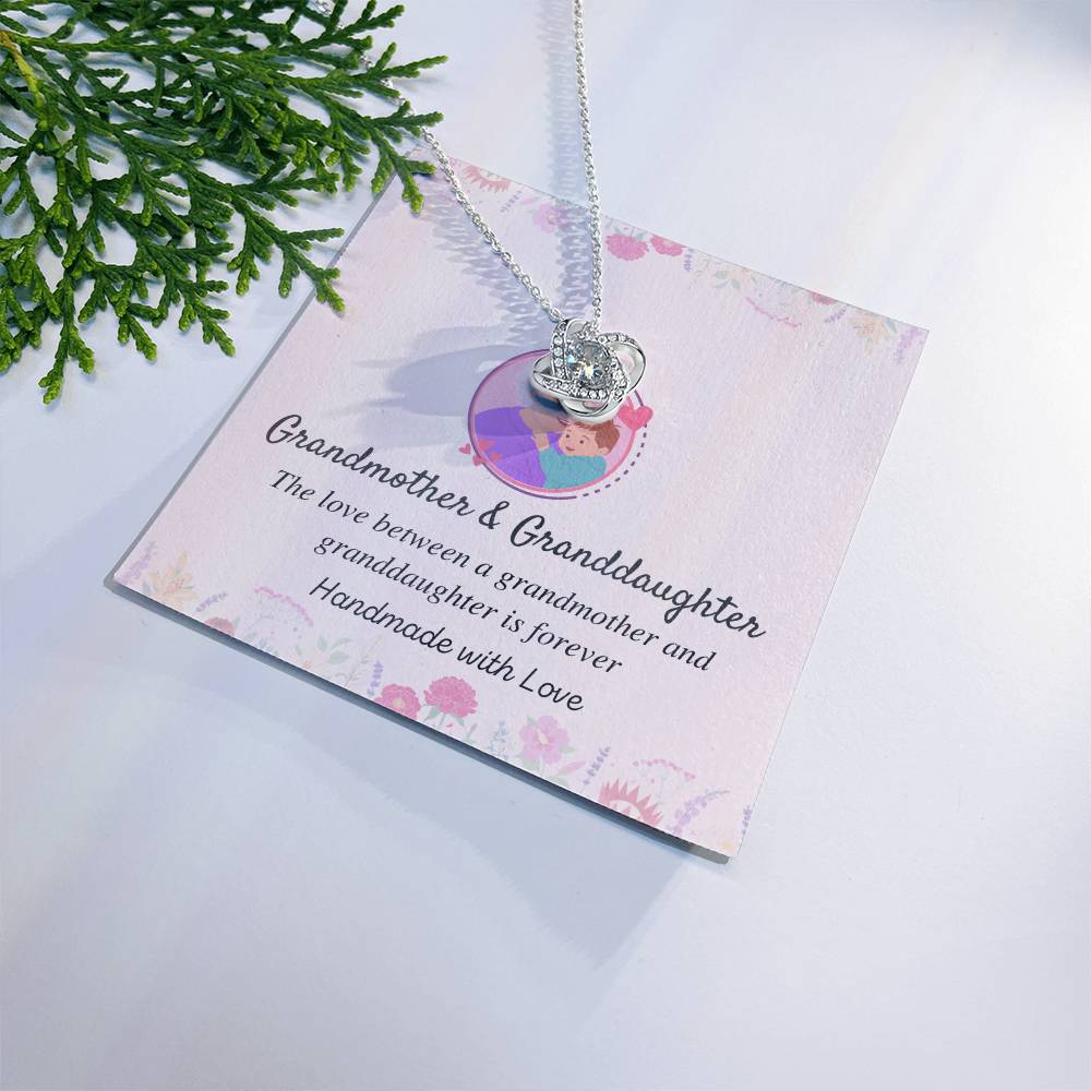 Grandmother & Granddaughter Love Knot Necklace – Love Is Forever — product image 1
