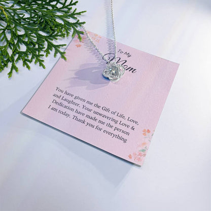 To My Mom Love Knot Necklace – Gift of Life and Love — product thumbnail 1