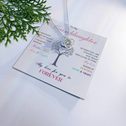 To My Granddaughter Love Knot Necklace – My Love Is Forever — product thumbnail 1