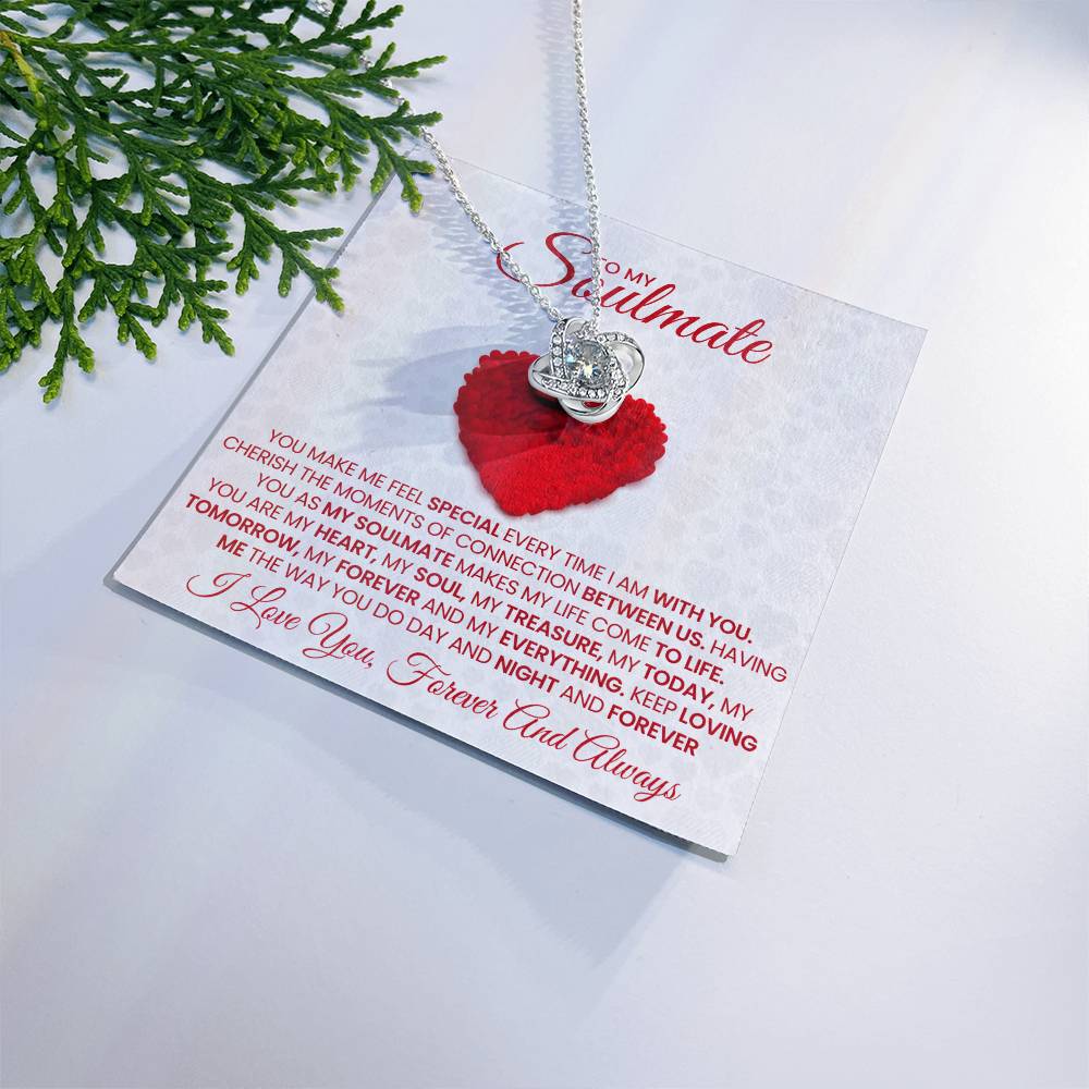 To My Soulmate Love Knot Necklace – My Today, Tomorrow & Forever — product image 19