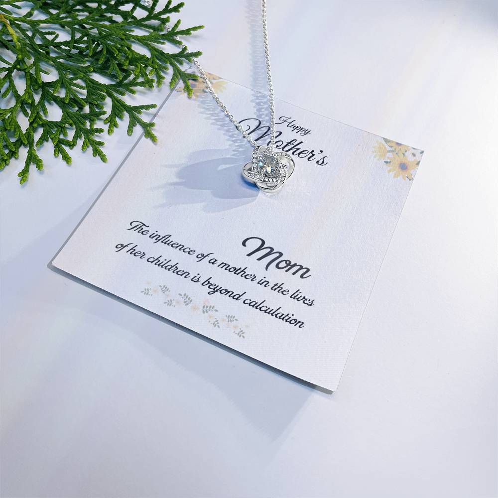 To My Mother Love Knot Necklace – Your Influence — product image 1