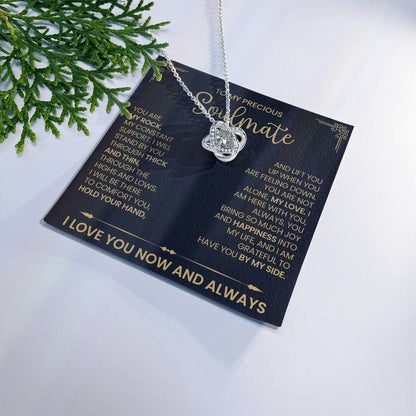 To My Precious Soulmate Love Knot Necklace – My Constant — product thumbnail 1