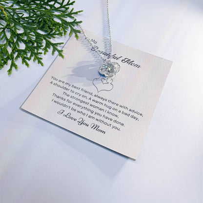 To My Mom Love Knot Necklace – My Best Friend — product thumbnail 1