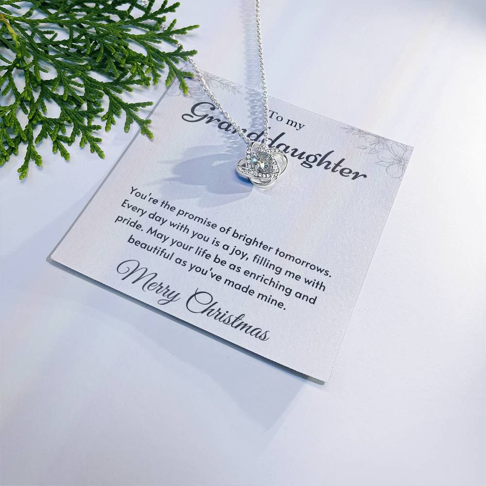 To My Granddaughter Love Knot Necklace – Brighter Tomorrows — product image 19
