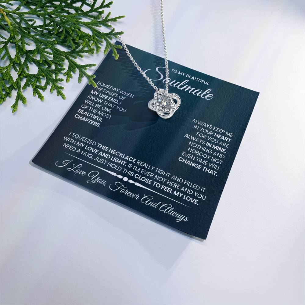 To My Soulmate Love Knot Necklace – Beautiful Chapter — product image 19