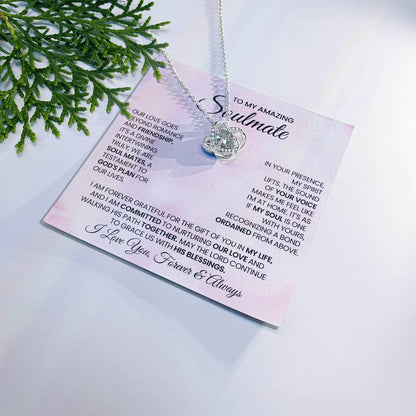 To My Amazing Soulmate Love Knot Necklace – Divine Soulmates — product thumbnail 1