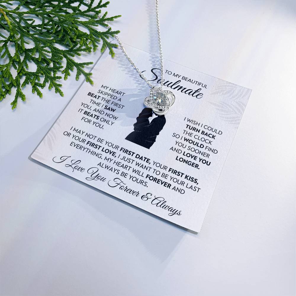To My Beautiful Soulmate Love Knot Necklace – Love You Longer — product image 40