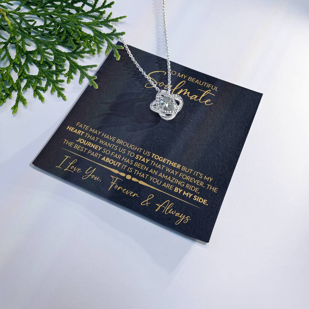 To My Beautiful Soulmate Love Knot Necklace – Forever and Always — product image 38