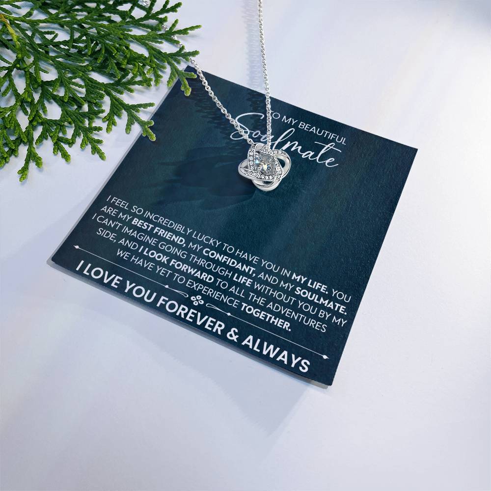 To My Beautiful Soulmate Love Knot Necklace – Life Adventures Together — product image 38