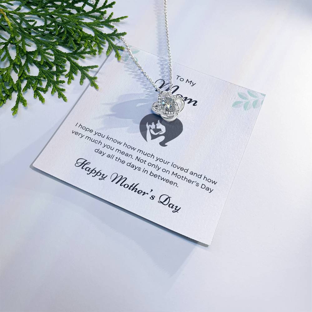 To My Mom Love Knot Necklace – You Know How Much I Love You — product image 20