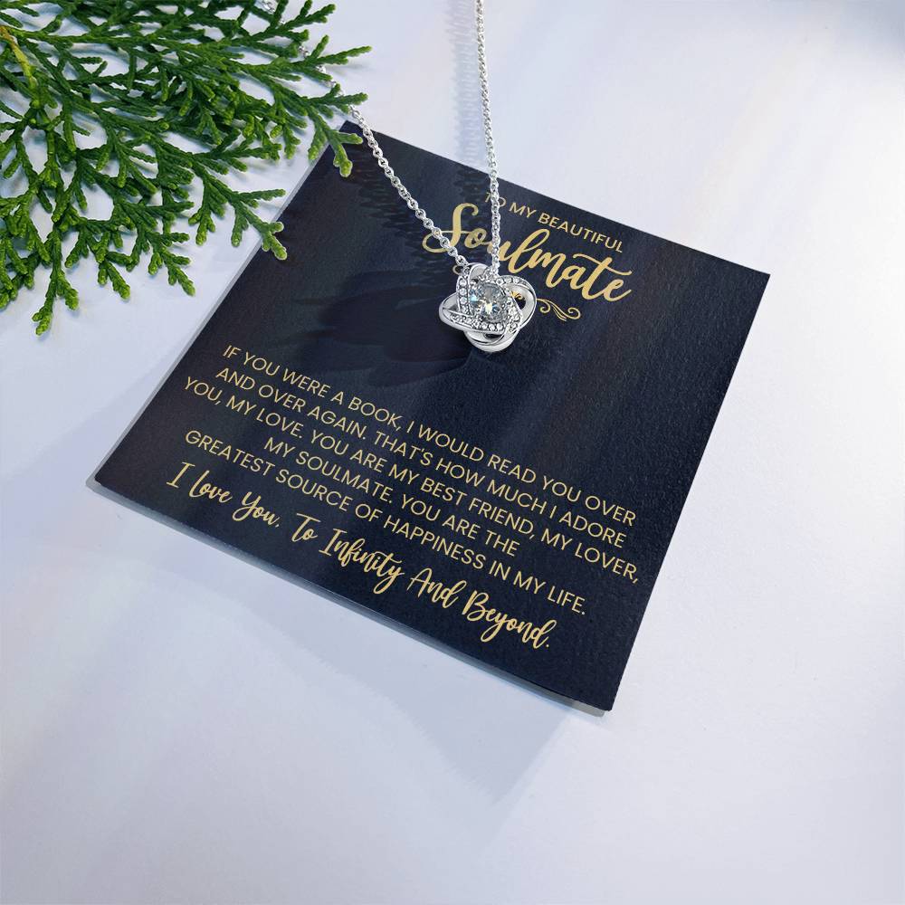 To My Beautiful Soulmate Love Knot Necklace – My Greatest Happiness — product image 19