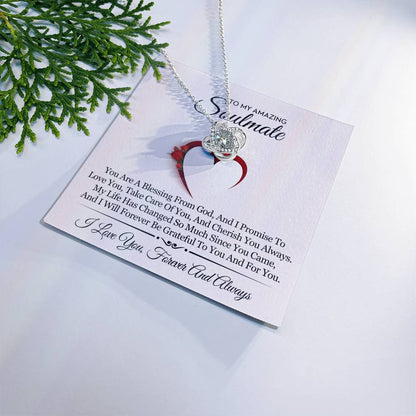 To My Amazing Soulmate Love Knot Necklace – Blessing From God — product thumbnail 1