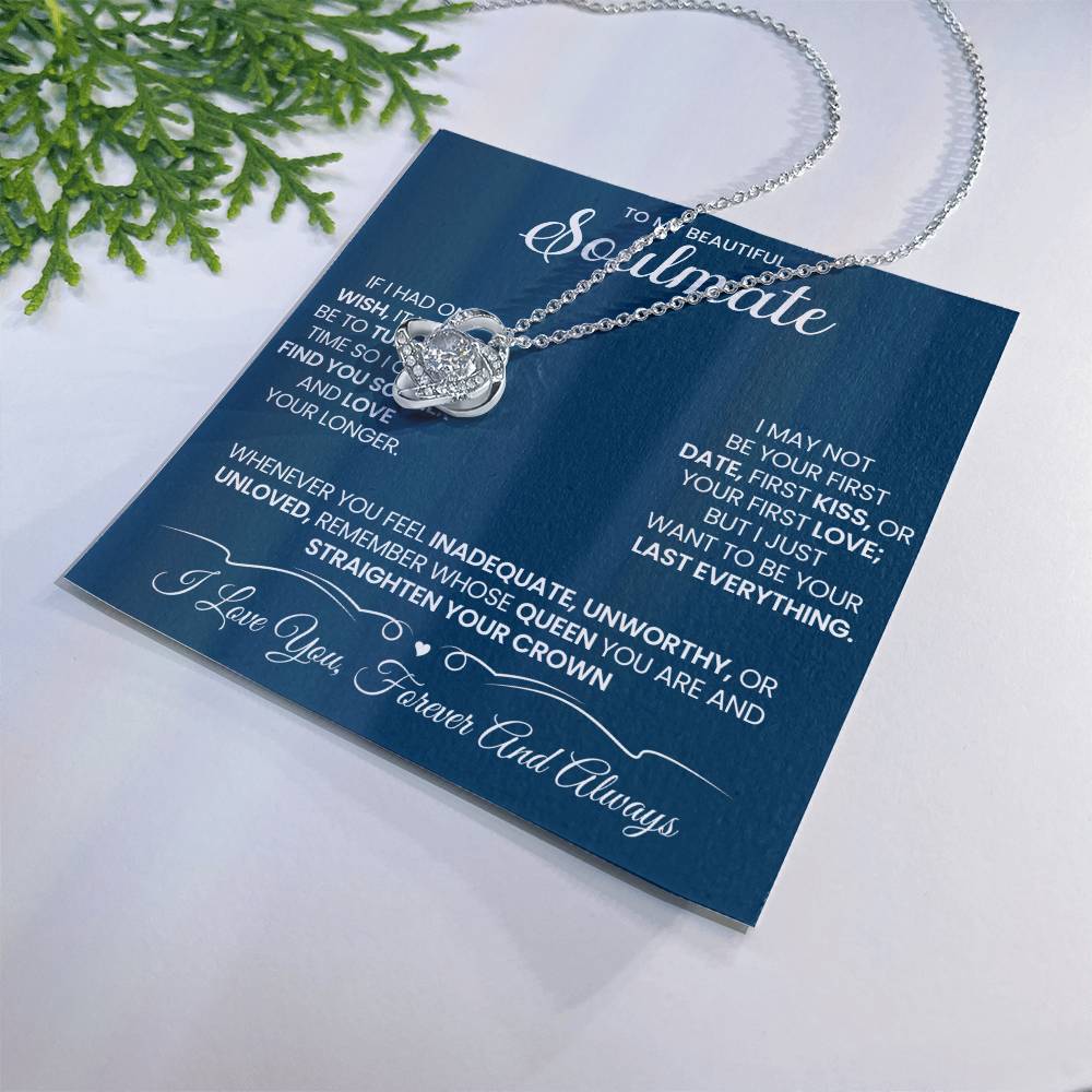 To My Soulmate Love Knot Necklace – My Last Everything — product image 30