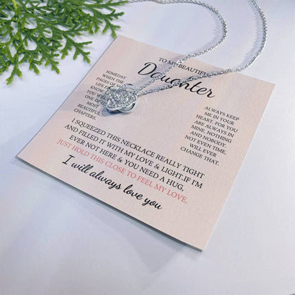 To My Daughter Love Knot Necklace – My Most Beautiful Chapter