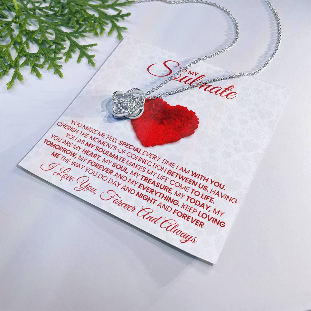 To My Soulmate Love Knot Necklace – My Today, Tomorrow & Forever — product image 10