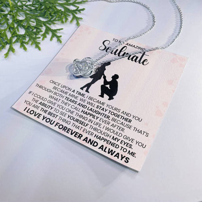 To My Amazing Soulmate Love Knot Necklace – Happily Ever After Love — product thumbnail 30