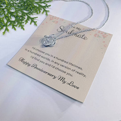Anniversary Love Knot Necklace for Soulmate – Choose You Always