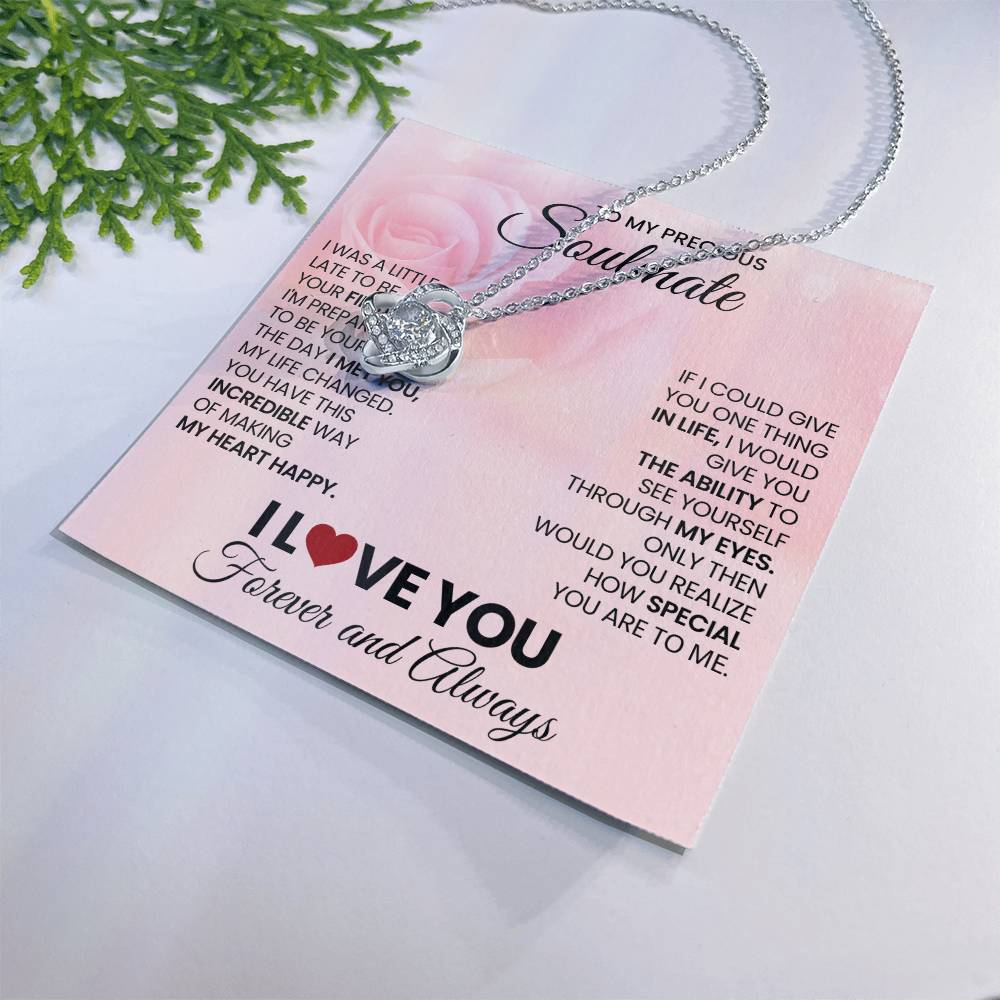 To My Precious Soulmate Love Knot Necklace – Last Everything — product image 10