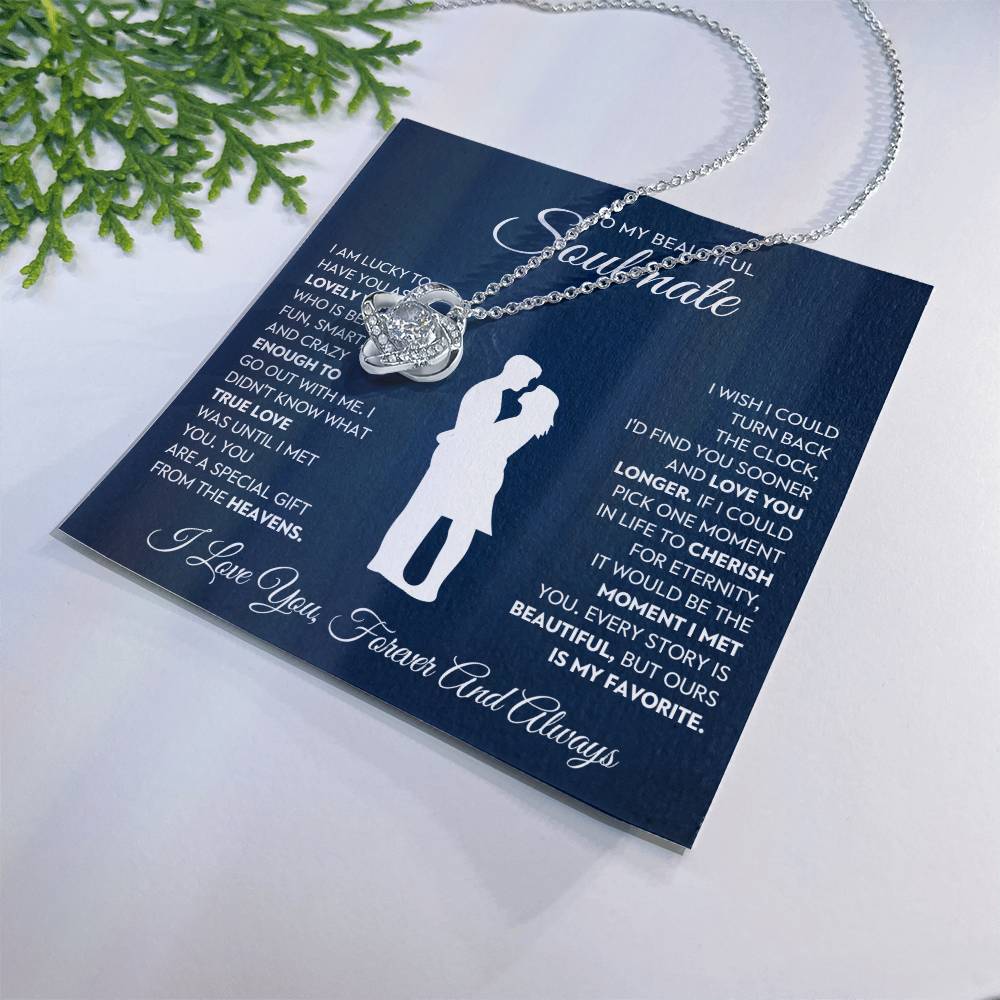 To My Lovely Wife Love Knot Necklace – Love You Longer — product image 29