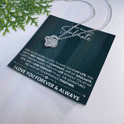 To My Beautiful Soulmate Love Knot Necklace – Life Adventures Together — product thumbnail 29