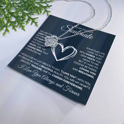 To My Dearest Soulmate Love Knot Necklace – You Complete Me — product thumbnail 10
