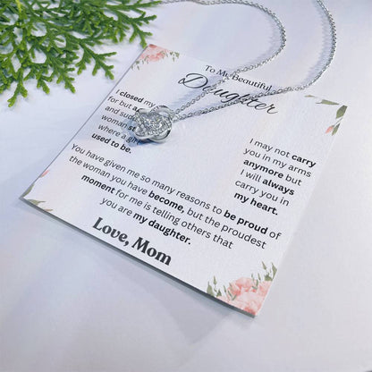 To My Daughter Love Knot Necklace – Proud of the Woman You've Become