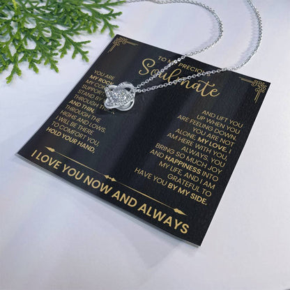To My Precious Soulmate Love Knot Necklace – My Constant — product thumbnail 28