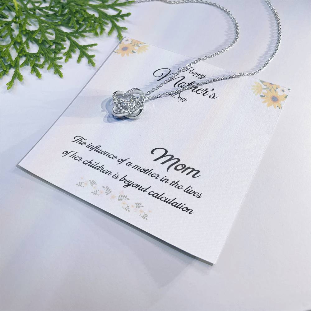 Mom Love Knot Necklace – Influence Beyond Measure