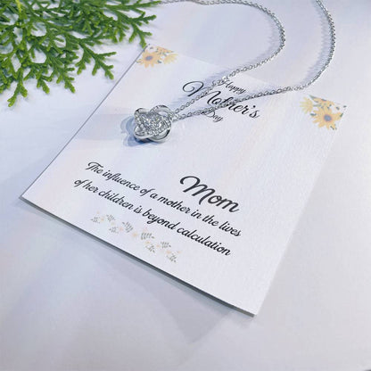 Mom Love Knot Necklace – Influence Beyond Measure