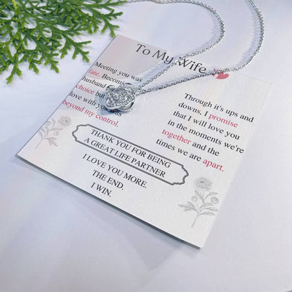 To My Wife Love Knot Necklace – My Great Life Partner