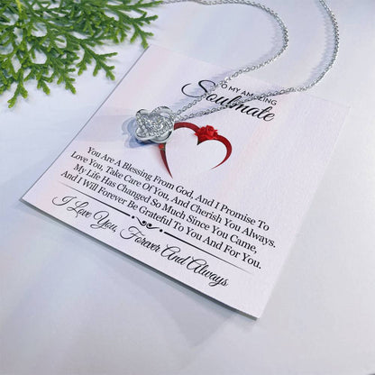 To My Amazing Soulmate Love Knot Necklace – Blessing From God — product thumbnail 10
