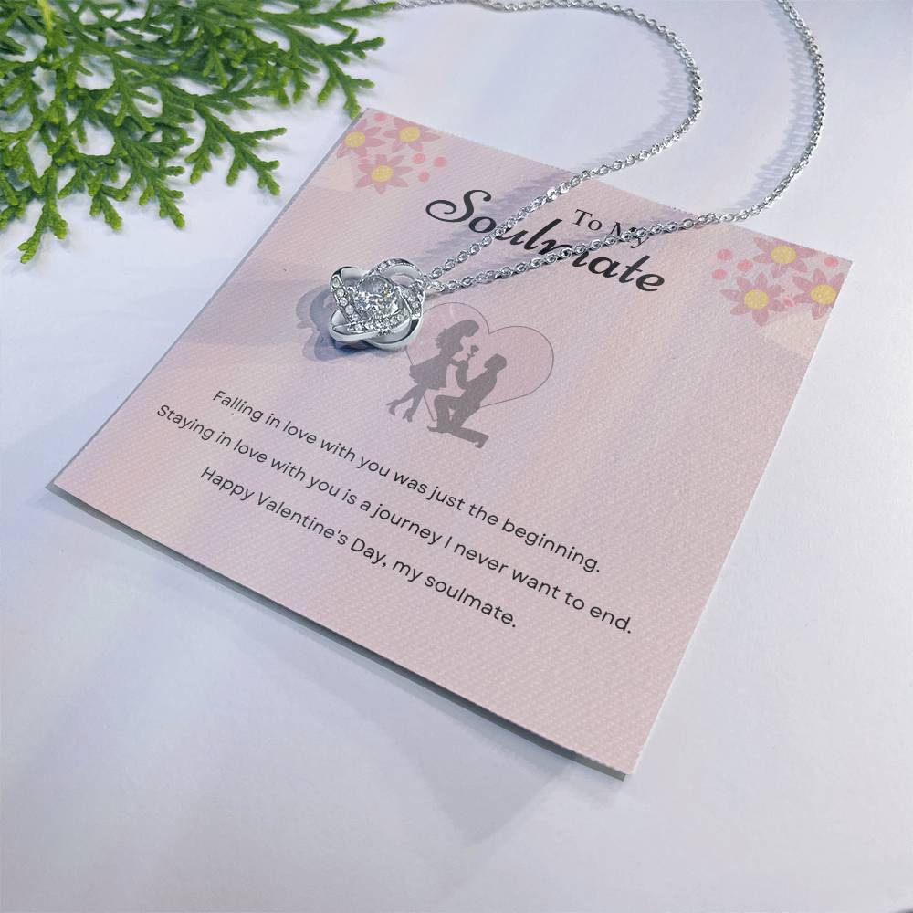 Valentine's Love Knot Necklace for Soulmate – Journey of Love