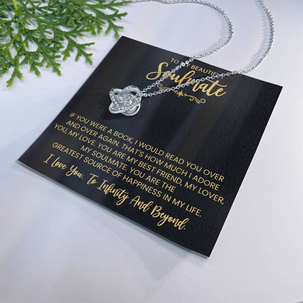 To My Beautiful Soulmate Love Knot Necklace – My Greatest Happiness — product image 29