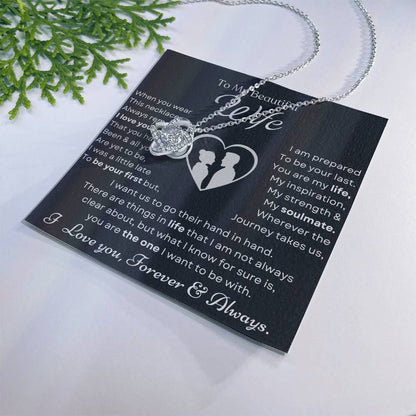 To My Beautiful Wife Love Knot Necklace – My Life and Inspiration — product thumbnail 11