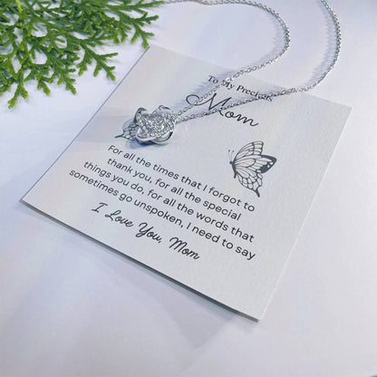 To My Mom Love Knot Necklace – Words That Go Unspoken