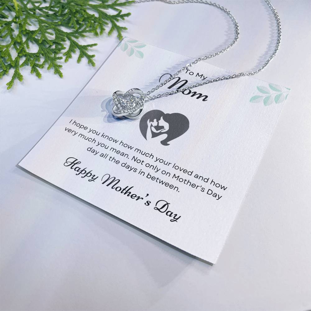 To My Mom Love Knot Necklace – You Know How Much I Love You — product image 30