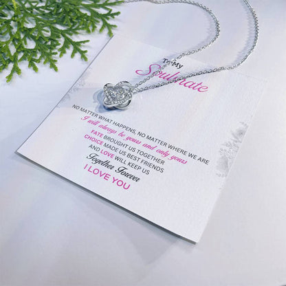 To My Soulmate Love Knot Necklace – Together Forever