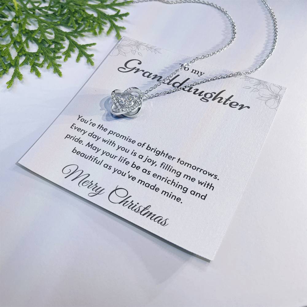 To My Granddaughter Love Knot Necklace – Brighter Tomorrows — product image 29