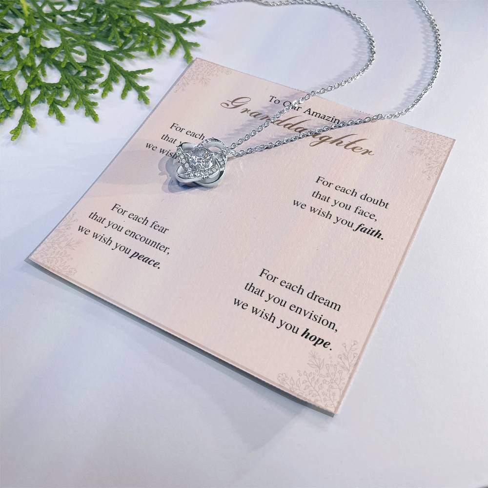 To My Granddaughter Love Knot Necklace – For Each Day — product image 28