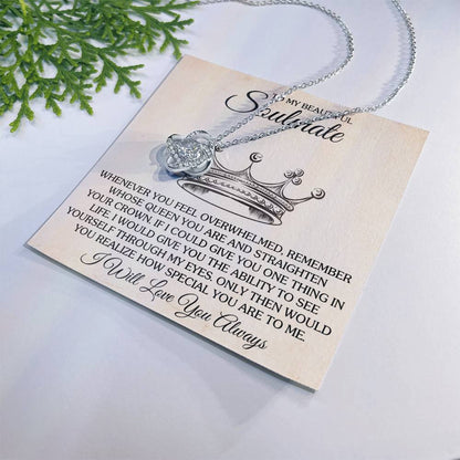 To My Beautiful Soulmate Love Knot Necklace – See Yourself Through My Eyes — product thumbnail 26