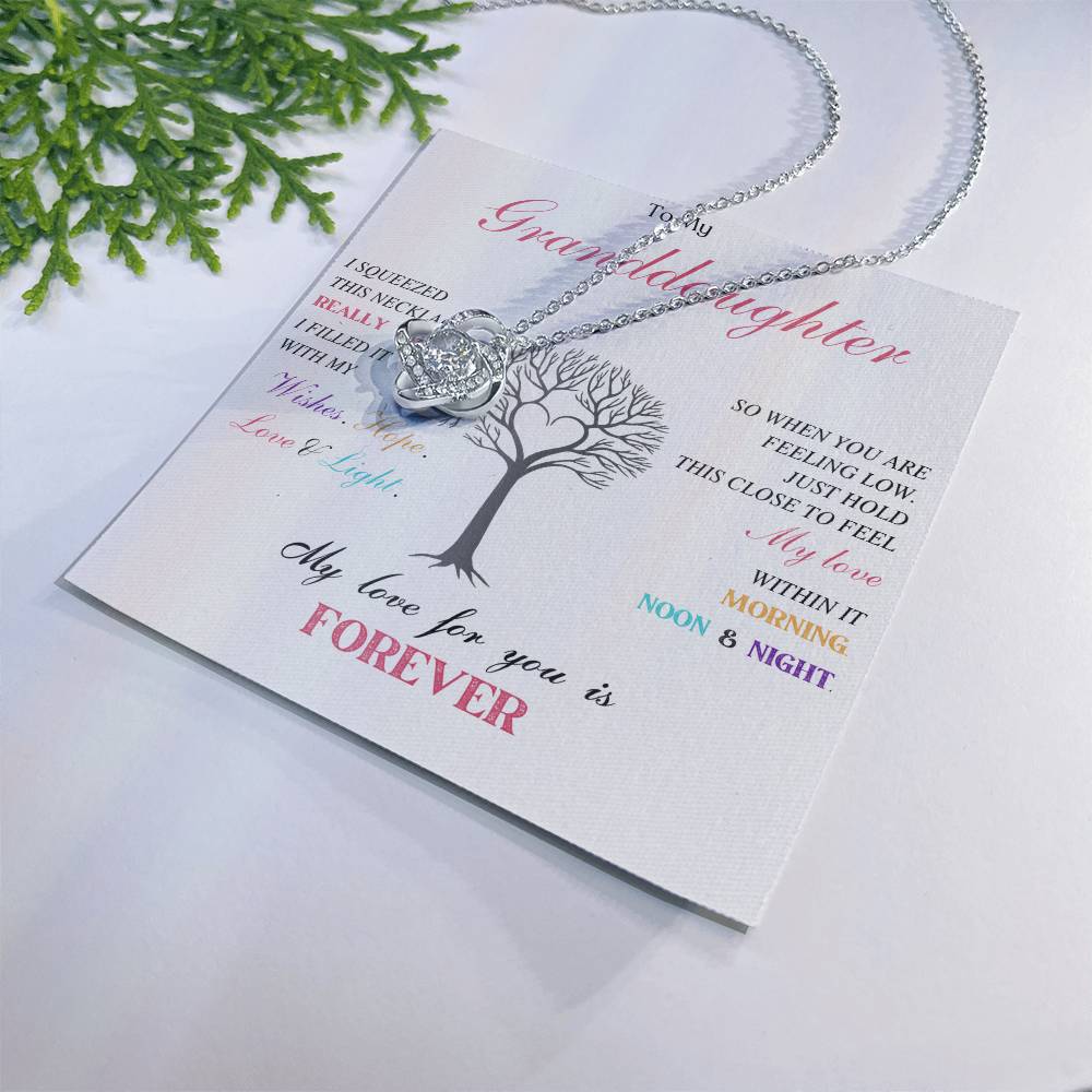 To My Granddaughter Love Knot Necklace – My Love for You — product image 29