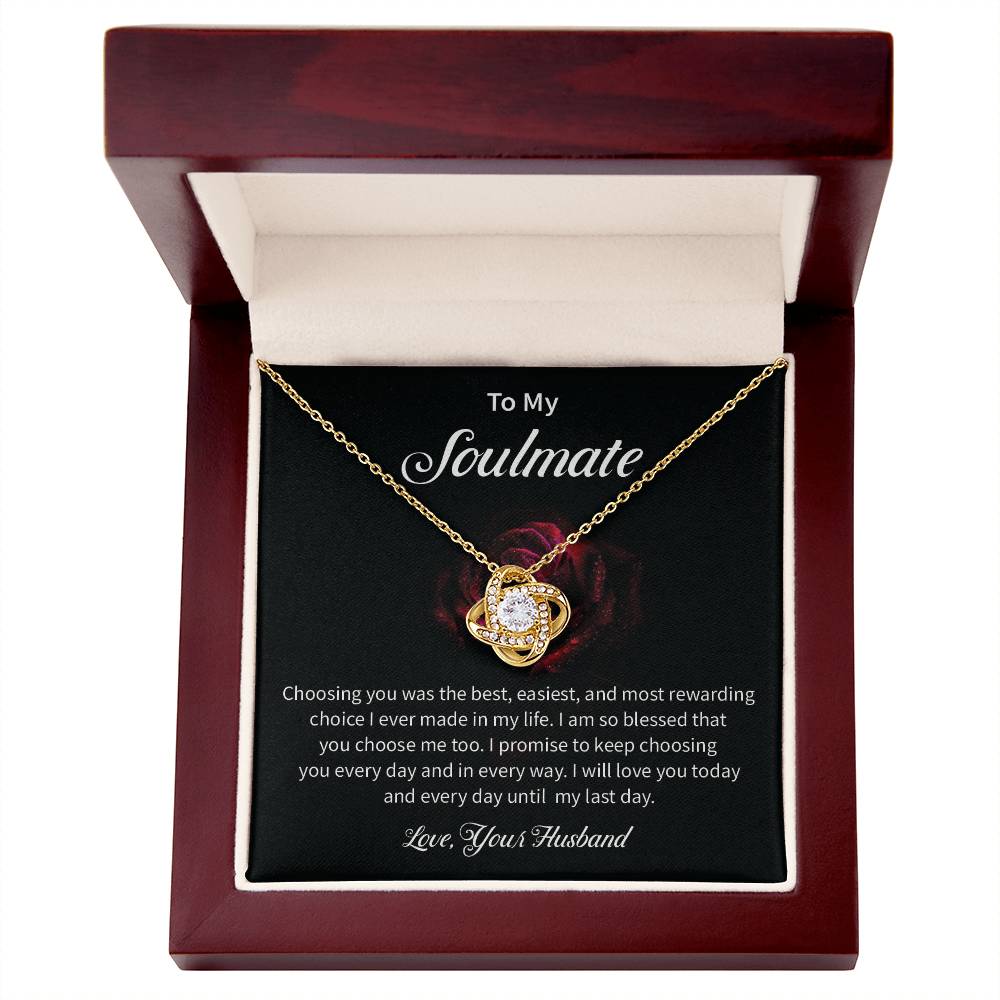 To My Soulmate Necklace for Women Gift From Husband - My Soulmate Love