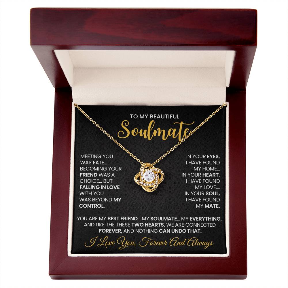 To My Beautiful Soulmate Necklace for Women