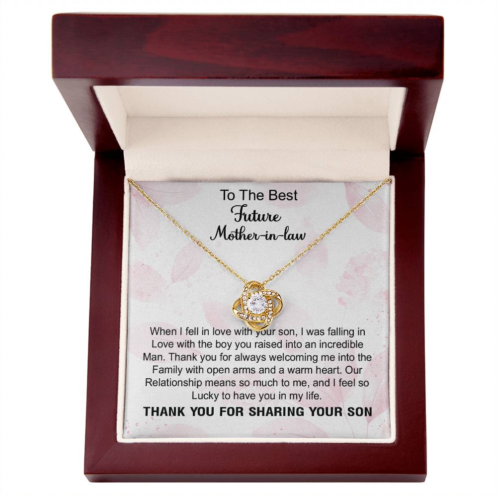 To the Best Future Mother in Law - Beauty Necklace, Gift for Future Mo